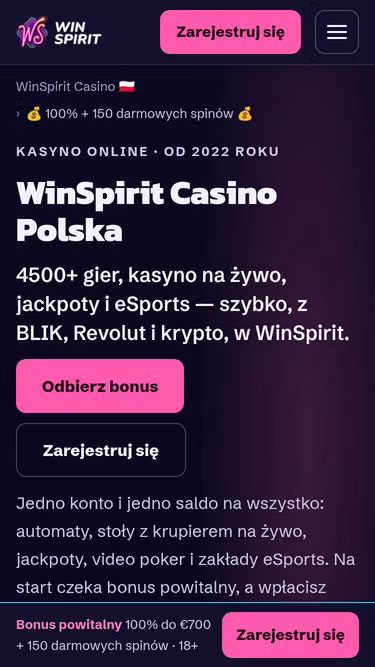 Screenshot of win-spirit.pl