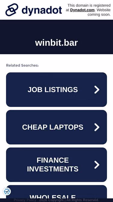 Screenshot of winbit.bar