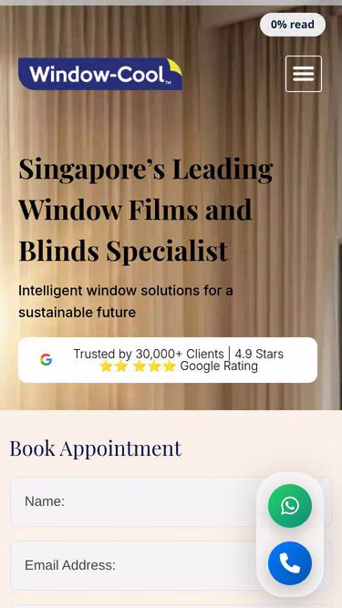 Screenshot of windowfilm.sg