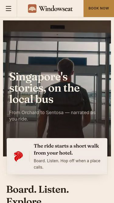 Screenshot of windowseat.sg