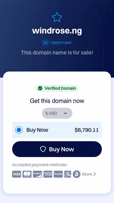 Screenshot of windrose.ng