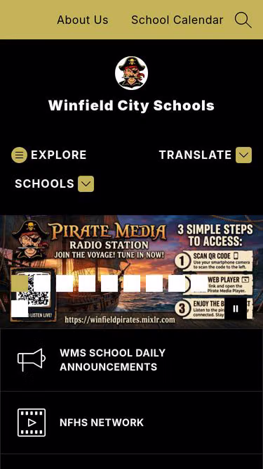Screenshot of winfield.k12.al.us