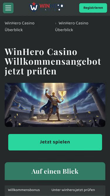 Screenshot of winhero.jetzt