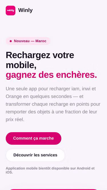 Screenshot of winly.ma
