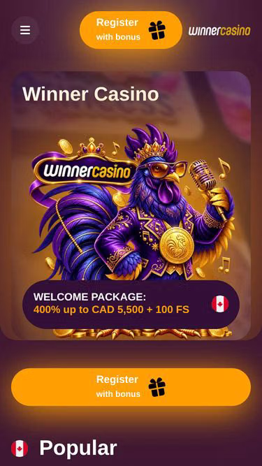 Screenshot of winner-casino.ca