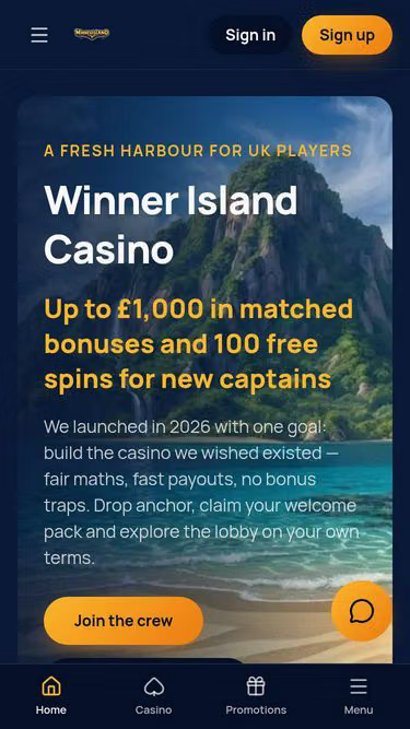 Screenshot of winnerisland.org.uk