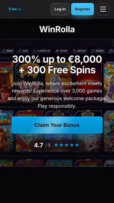 Screenshot of winrolla.bond