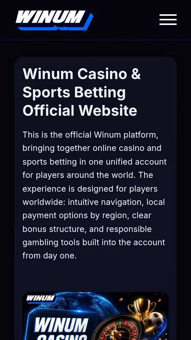 Screenshot of winum.biz