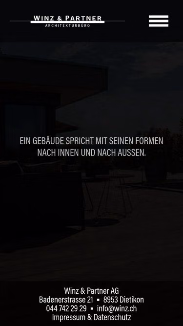 Screenshot of winz.ch