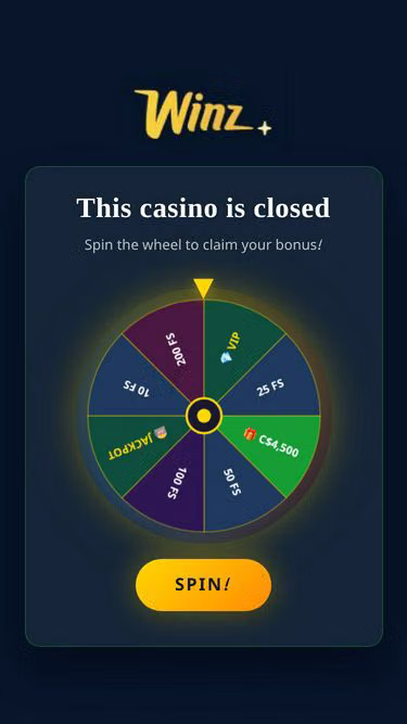 Screenshot of winzcasino.org