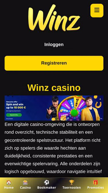Screenshot of winzcasino.win