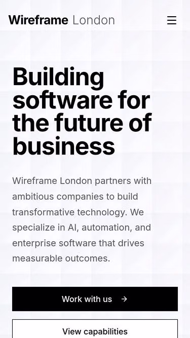 Screenshot of wireframe.london