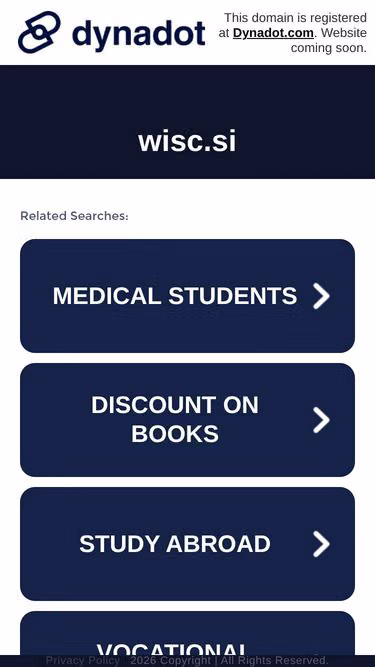 Screenshot of wisc.si