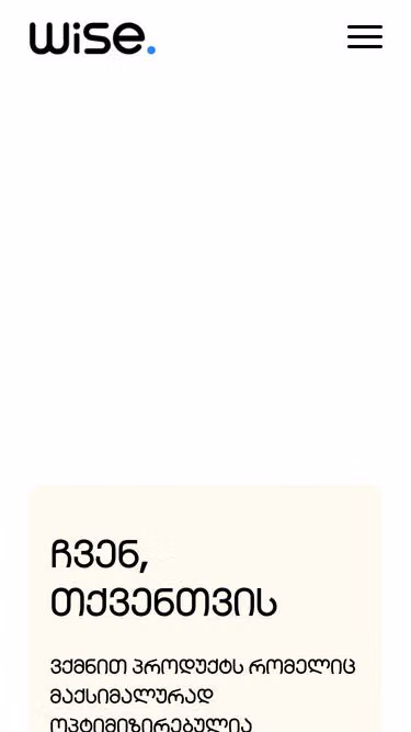 Screenshot of wiseup.ge