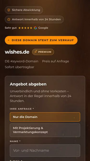 Screenshot of wishes.de