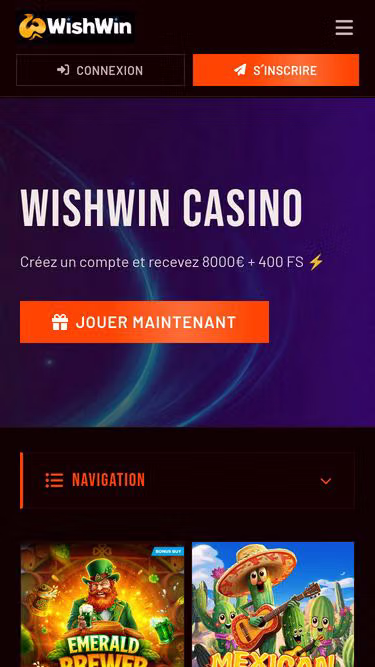 Screenshot of wishwincasino.online