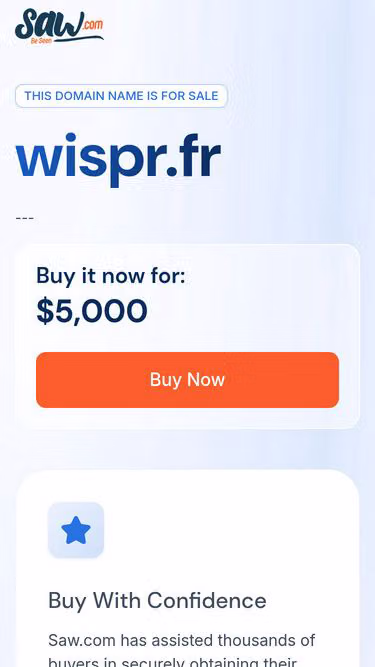 Screenshot of wispr.fr