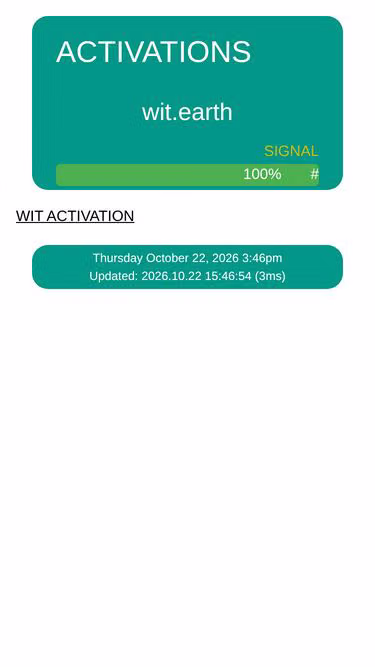 Screenshot of wit.earth