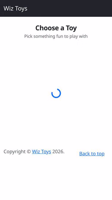 Screenshot of wiz.toys