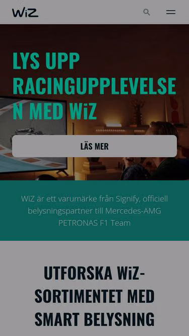 Screenshot of wizconnected.se