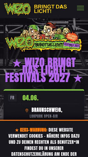 Screenshot of wizo.de