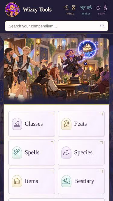 Screenshot of wizzy.tools