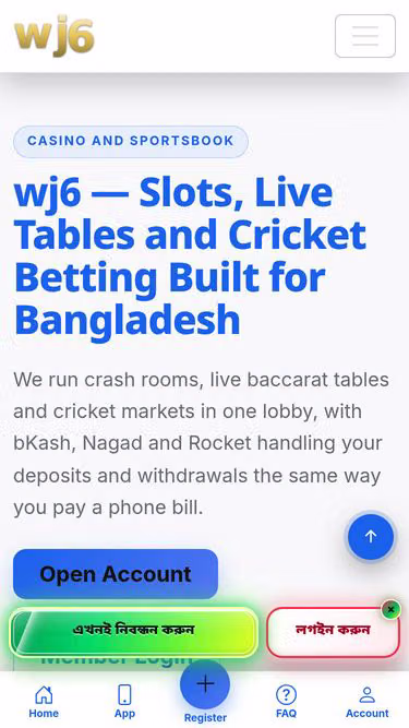 Screenshot of wj6.casino