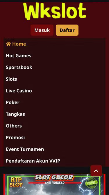 Screenshot of wkslot.org