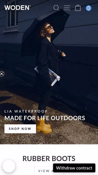 Screenshot of woden.se