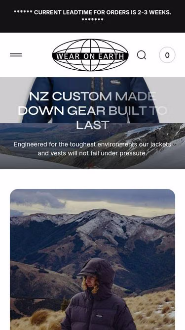 Screenshot of woe.co.nz