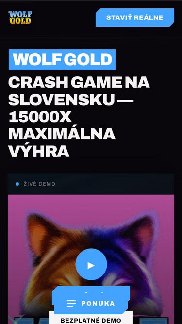 Screenshot of wolfgold.sk