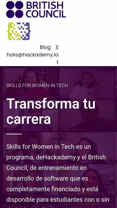 Screenshot of womenintech.mx