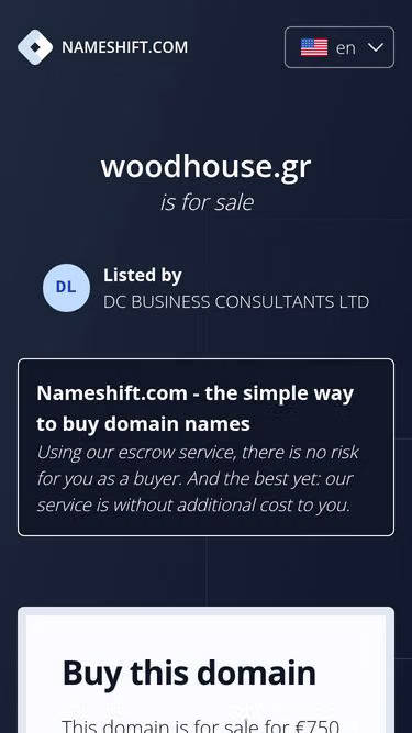 Screenshot of woodhouse.gr