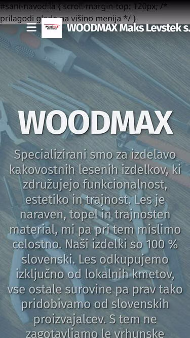Screenshot of woodmax.si