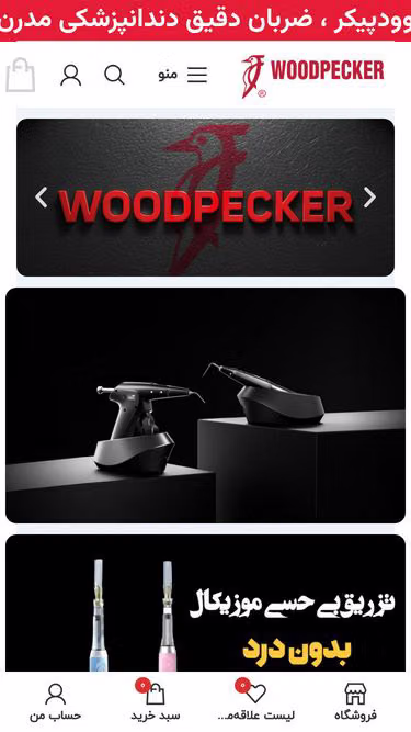 Screenshot of woodpecker.ir