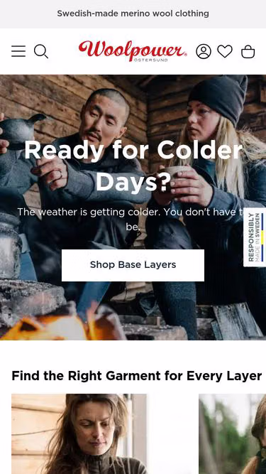 Screenshot of woolpower.site