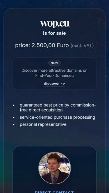 Screenshot of wop.eu