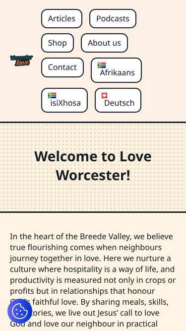 Screenshot of worcester.love