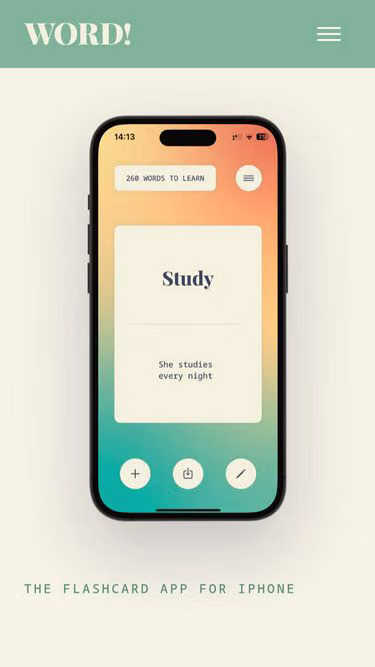 Screenshot of word.ac