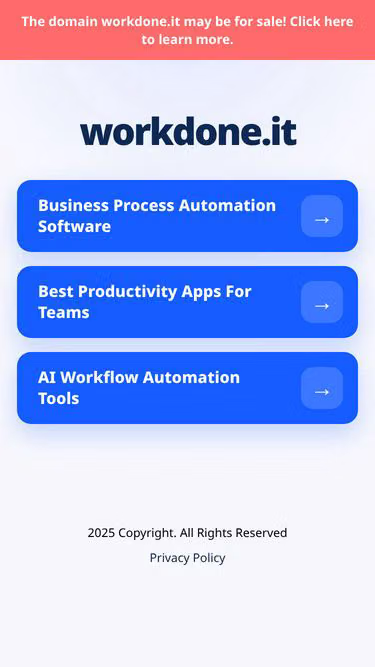 Screenshot of workdone.it