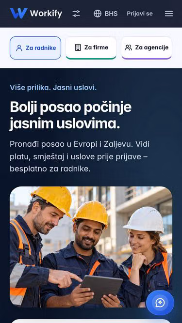 Screenshot of workify.agency