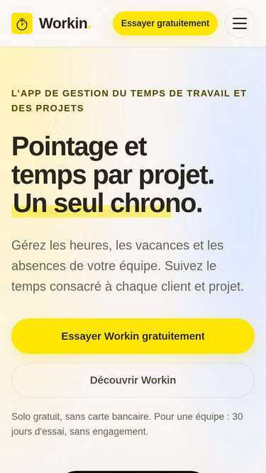Screenshot of workin.app