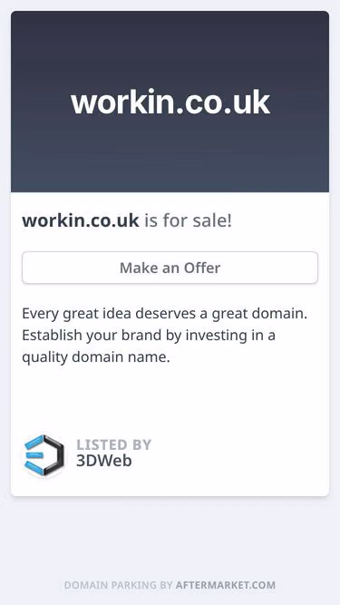 Screenshot of workin.co.uk