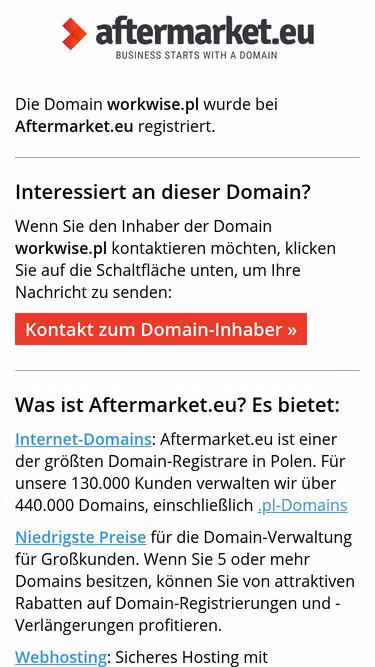 Screenshot of workwise.pl