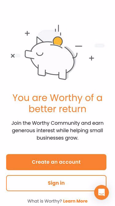 Screenshot of worthy.capital