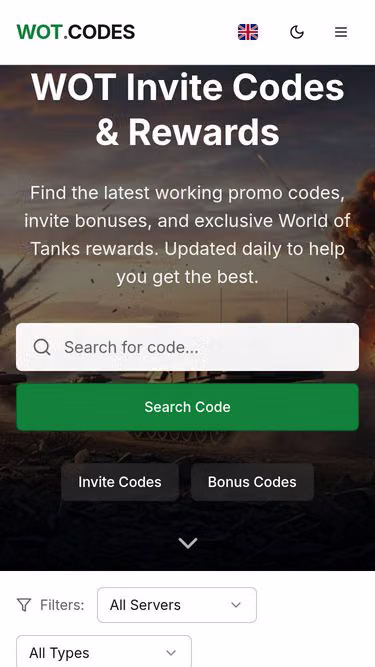 Screenshot of wot.codes