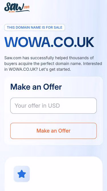 Screenshot of wowa.co.uk