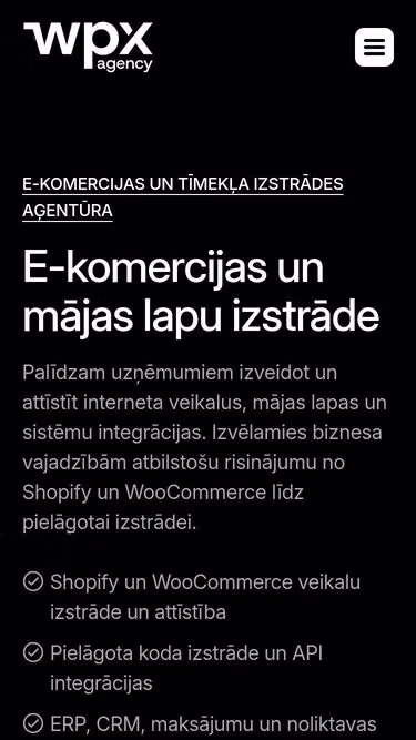 Screenshot of wpx.lv