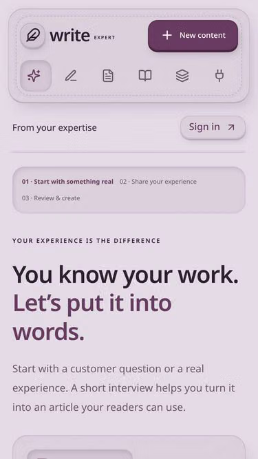 Screenshot of write.expert