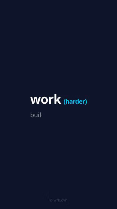 Screenshot of wrk.ovh